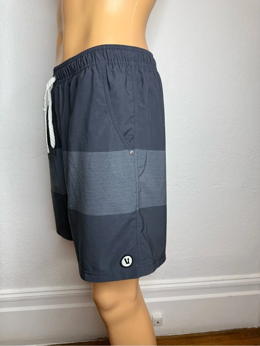 Vuori Kore Short Sangria Texture Block Mens Size XL V302 Lined Athletic 7.5”